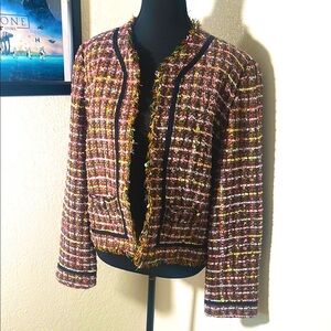 Pink Blazer with Elegant Suit  tweed Jacket Design